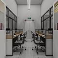 Industrial Factory Interior With Large Equipment Red Pipes High Ceiling Spacious Area And Smooth Floor