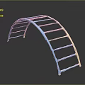 Children's Colorful Arch Climbing Frame for Safe Play and Active Outdoor Activities
