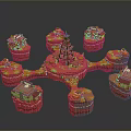 Tower defense sentry tower air defense watchtower observatory tower loft 3d model