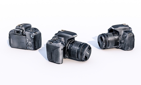 Modern Camera SLR 3d model