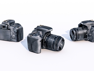 Modern Camera SLR 3d model