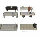 Bed End Stool Sofa Stool Bed Shoe Changing Stool 3d model