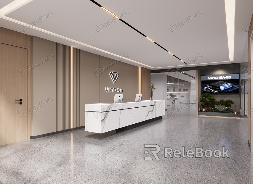 Reception Front Desk model