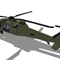 Modern Helicopter 3d model