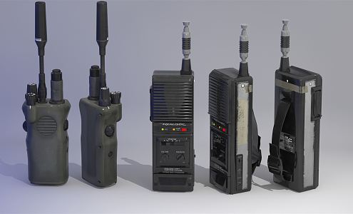 Modern intercom 3d model