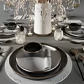 Modern Tableware 3d model