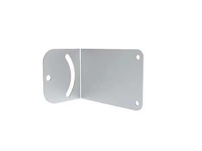 L Shaped Metal Bracket With Mounting Holes For Hardware Installation 3d model