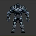 Mechanical Armor Weapon System With Futuristic 3D Model Design And Character