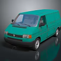 Modern bus minibus minivan driverless bus 3d model