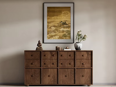 Silent Wind Decorative Cabinet Locker 3d model