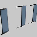 Modern Mirror Frame Designs Featuring Three Different Styles And Structures 3d model