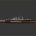 3D Rendered Warship With Detailed Design And Realistic Look