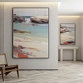 modern decorative painting 3d model