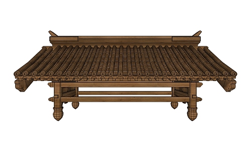 Chinese eaves 3d model