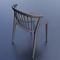 Modern Dining Chair With Ergonomic Backrest And Sleek Wooden Frame Design