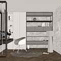 Modern Study Simple Study 3d model