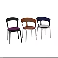 Modern Orange Transparent Acrylic Leisure Chair With White Legs And Armrest Design