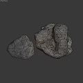 Natural Rock Specimens With Rough Surface Texture And Irregular Natural Shape 3d model