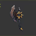 Cold weapons Sword Axe Hook Fork Spear Trident Melee Weapon Military 3d model