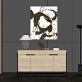 Quiet Side Cabinet Floor Lamp 3d model