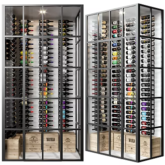 Italian Wine Cabinet Wine Cabinet 3d model