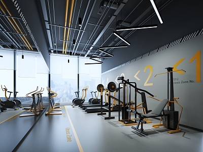 Modern Gym 3d model