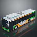 Contemporary City Bus Featuring Green White Livery And Modern Design For Urban Transport