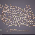 Neon Lighting Combination With Artistic Graffiti Design And Warm White Light For Modern Interior Decor