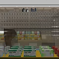 Modern Specialty Store With Neatly Arranged Shelves And Transparent Display Cabinets For Various Products