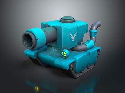 Sci-fi Tank Cartoon Tank Sci-fi Vehicle Sci-fi Vehicle World of Tanks Tank War Anime Tank 3d model