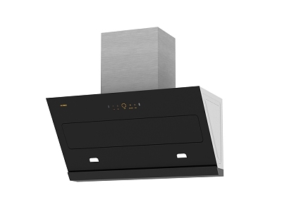 modern hood range hood 3d model