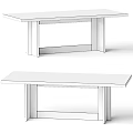 Black And Natural Wooden Dining Tables With Minimalist Modern Design