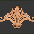 Ornate Copper Decorative Component With Intricate Curved Patterns And Circular Motifs