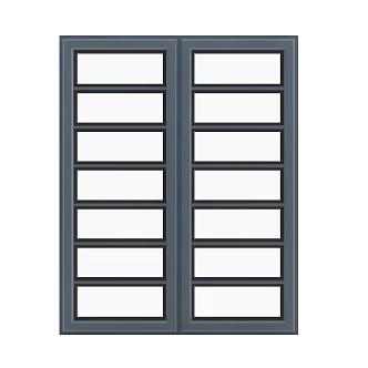windows metal windows double fenestration casement windows villa window blinds 3d model