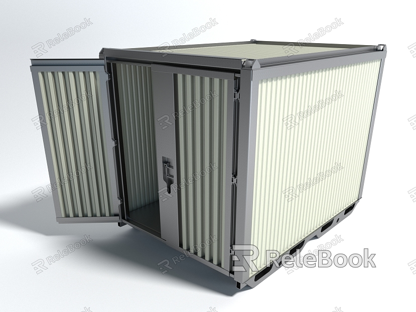 Industrial Equipment Container Cargo Box Logistics Box Iron Box model