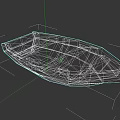 Wooden Sailboat Model With Simple Interior Structure And Seats Design