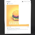 Delicious Cheat Day Burger With Juicy Patty Fresh Vegetables And Sauce