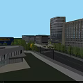 Modern High Rise Residential Buildings With Glass Facades Balconies And Surrounding Greenery