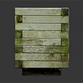 Wooden Rectangular Garden Ornament Planter With Soil For Outdoor Decorative Use
