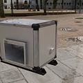Cafeteria Stainless Steel Ventilation Unit Outdoor Durable Structure Design 3d model