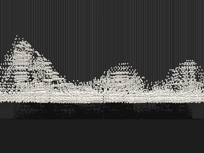 Modern Crystal Chandelier Art Crystal Chandelier 3d model