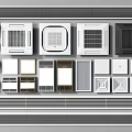 Different Types Of Air Conditioner Vents With Various Designs And Styles For Interior Spaces