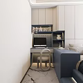 Modern Minimalist Tatami Bedroom Interior With Tatami Bed Desk And Natural Light From Window