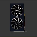 Dell Graphics Card With Dual Fans Blue Design And Efficient Cooling System 3d model