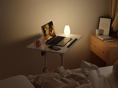 Bedroom Bedside Table 3d model