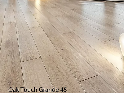 Oak Touch Grande 45 Natural Light Oak Wood Flooring With Smooth Surface And Texture 3d model