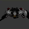 White Armored Mecha Game Character With Dual Swords Back Antennas And Red Feet
