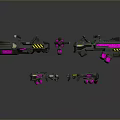 Science Fiction Firearms Next Generation Firearms Science Fiction Game Gun Game Firearms Game Gun Concept Gun Laser Gun 3d model