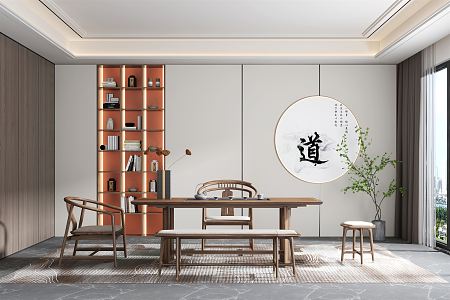 New Chinese Tea Room 3d model