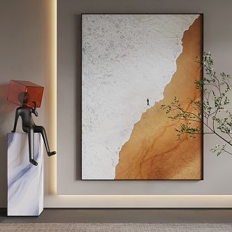 Hanging Painting Abstract Painting 3d model